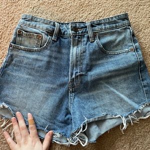 Lucky Brand High Waisted Cutoff Denim Shorts